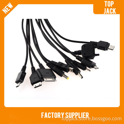 Multi-Function 10-in-1 USB Powered Charging Cable for iPod/PSP/Cell Phones